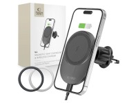 Tech-Protect MM15W-V1 Car Phone Holder with MagSafe 15W Inductive Charger for Air Vent - Black