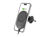 Tech-Protect MM15W-V1 Car Phone Holder with MagSafe 15W Inductive Charger for Air Vent - Black Tech-Protect MM15W-V1 Car Phone Holder with MagSafe 15W Inductive Charger for Air Vent - Black