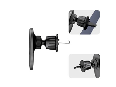 Soporte para tel�fono de coche Tech-Protect MM15W-V1 con cargador inductivo MagSafe de 15 W para rej