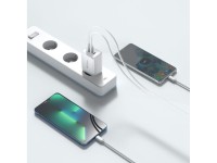 Cargador Tech-Protect C65W 2x USB-C PD 65W / USB-A QC 3.0 - negro Cargador Tech-Protect C65W 2x USB-C PD 65W / USB-A QC 3.0 - negro