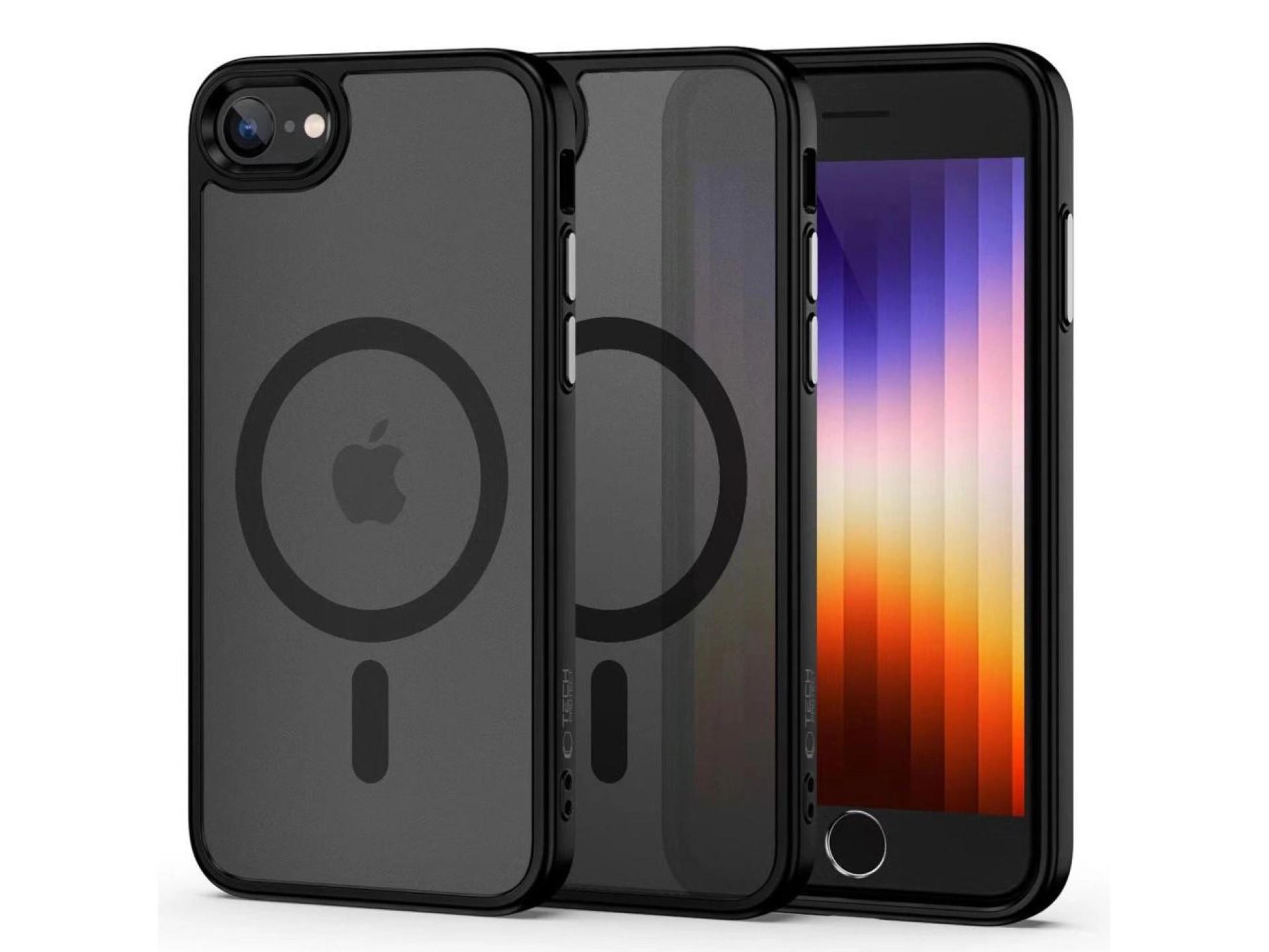 Tech-Protect MagMat MagSafe Case for iPhone 7 / 8 / SE 2020 / 2022 - Matte Black