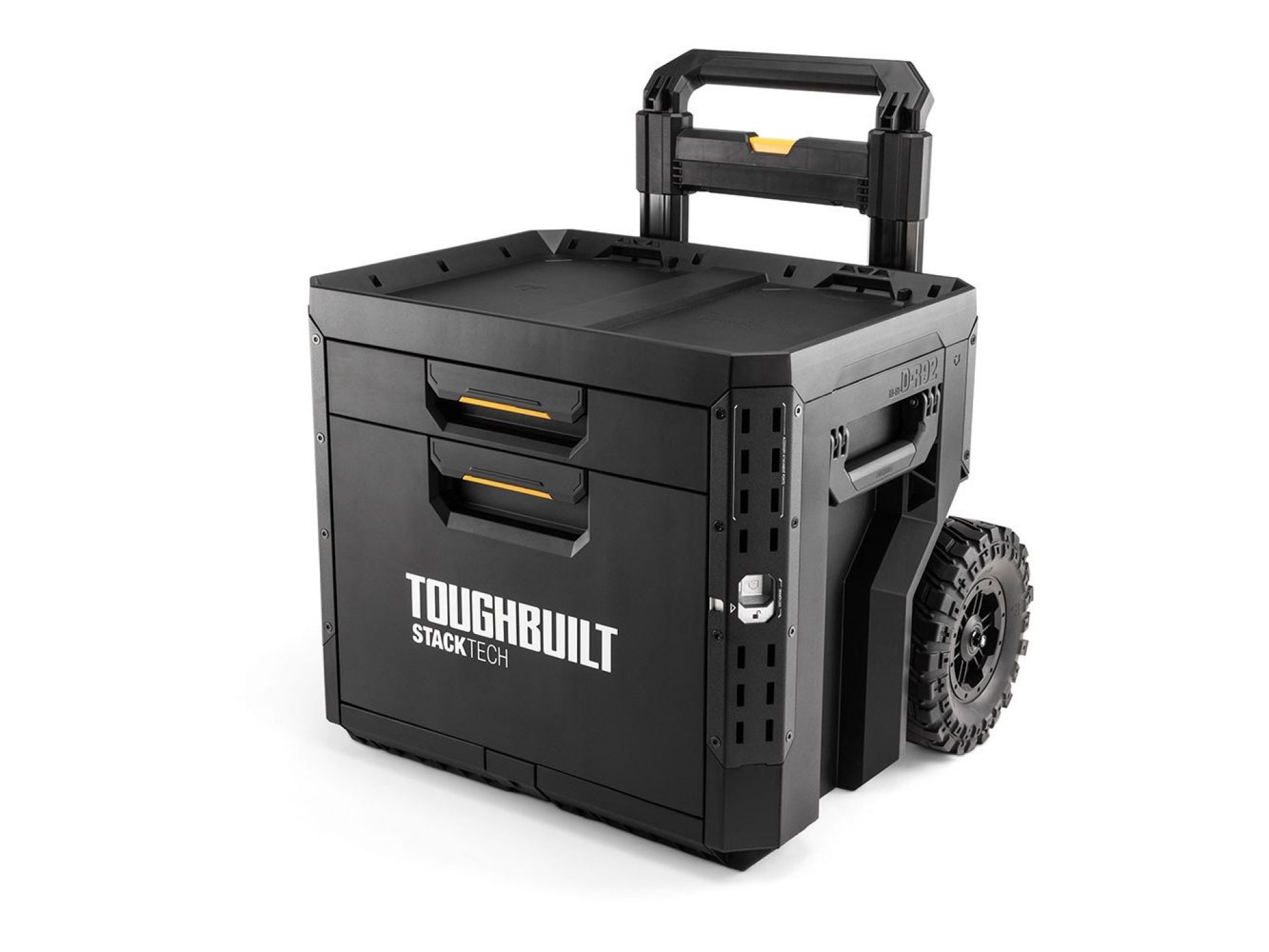Rolling tool box with 2 locking drawers, stacktech 53 x 40.5 x 47.7 cm