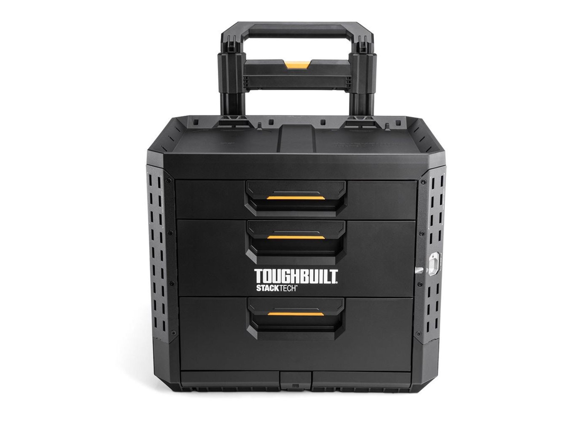 Tool box with 3 drawers, wheels and lock, stacktech, 53 x 40.5 x 47.7 cm