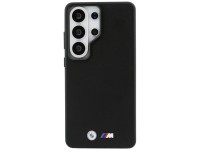 Capa MagSafe com logotipo BMW M em metal para Samsung Galaxy S26 Ultra - Preta