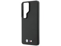 Capa MagSafe com logotipo BMW M em metal para Samsung Galaxy S26 Ultra - Preta