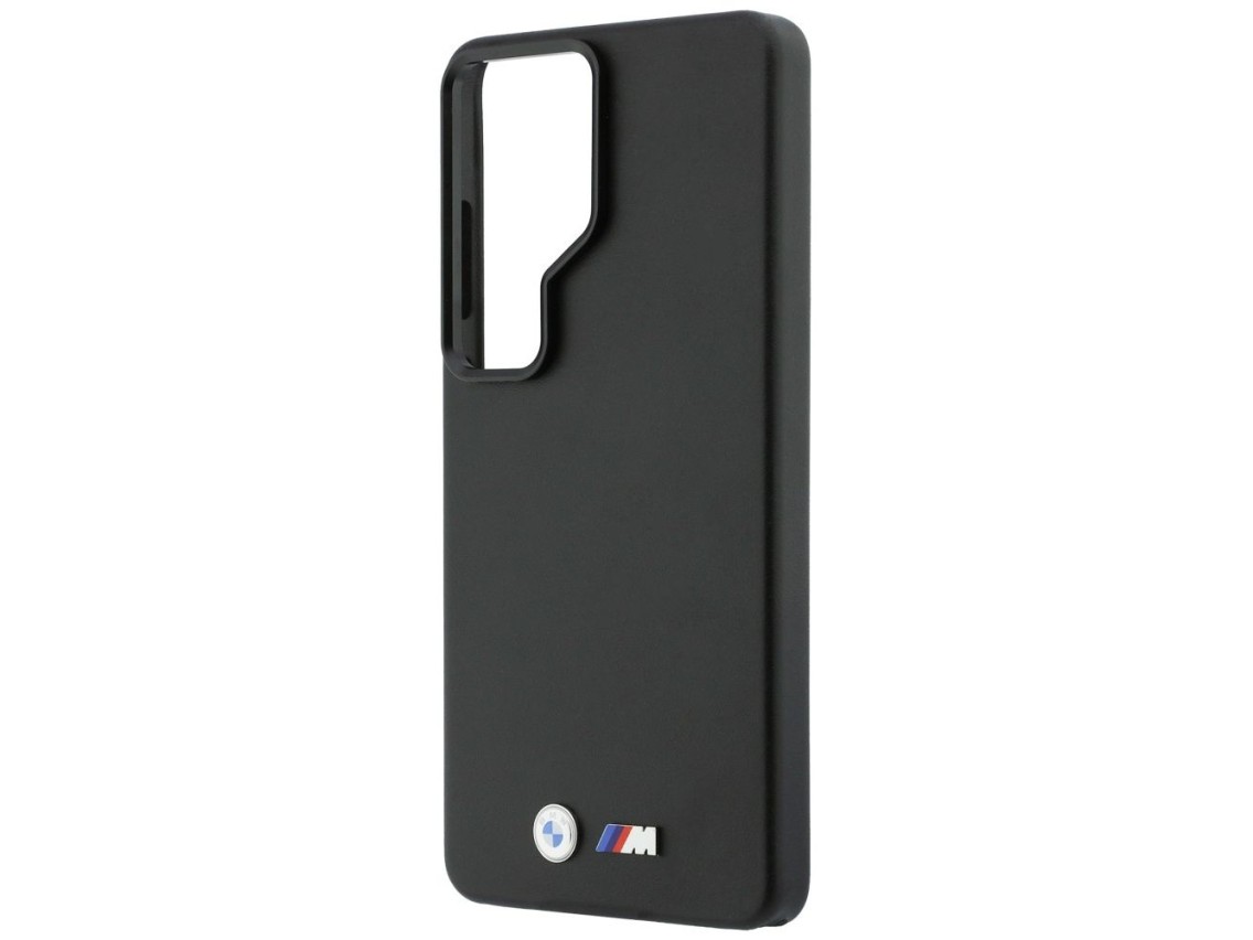 Capa MagSafe com logotipo BMW M em metal para Samsung Galaxy S26 Ultra - Preta