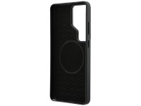 Capa MagSafe com logotipo BMW M em metal para Samsung Galaxy S26 Ultra - Preta