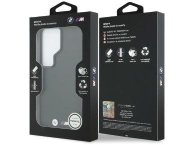BMW M Metal Logo MagSafe Case for Samsung Galaxy S26 Ultra - Black