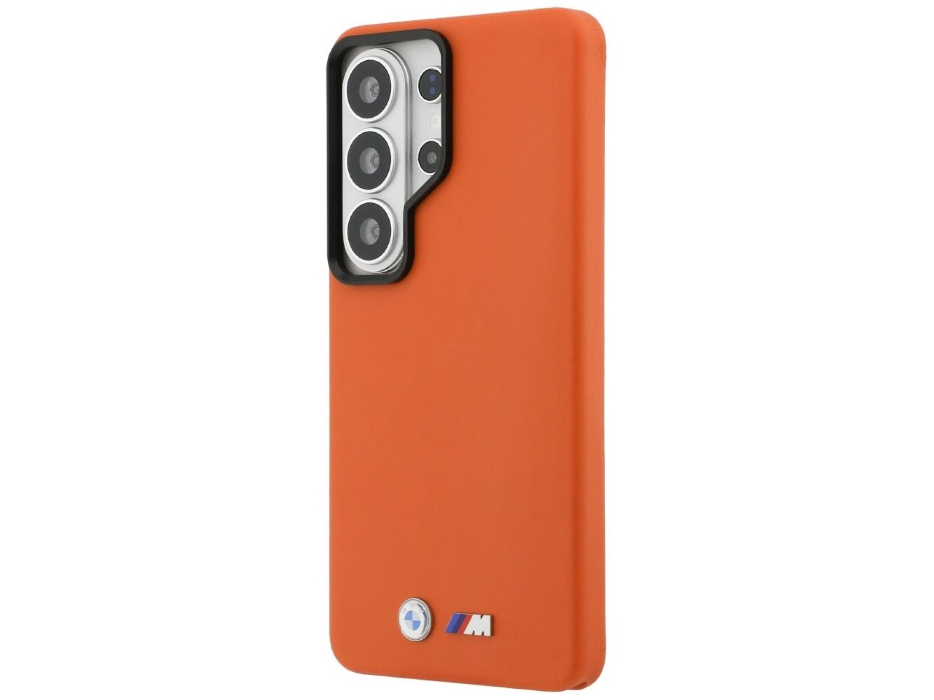 Capa MagSafe com logotipo BMW M em metal para Samsung Galaxy S26 Ultra - Laranja