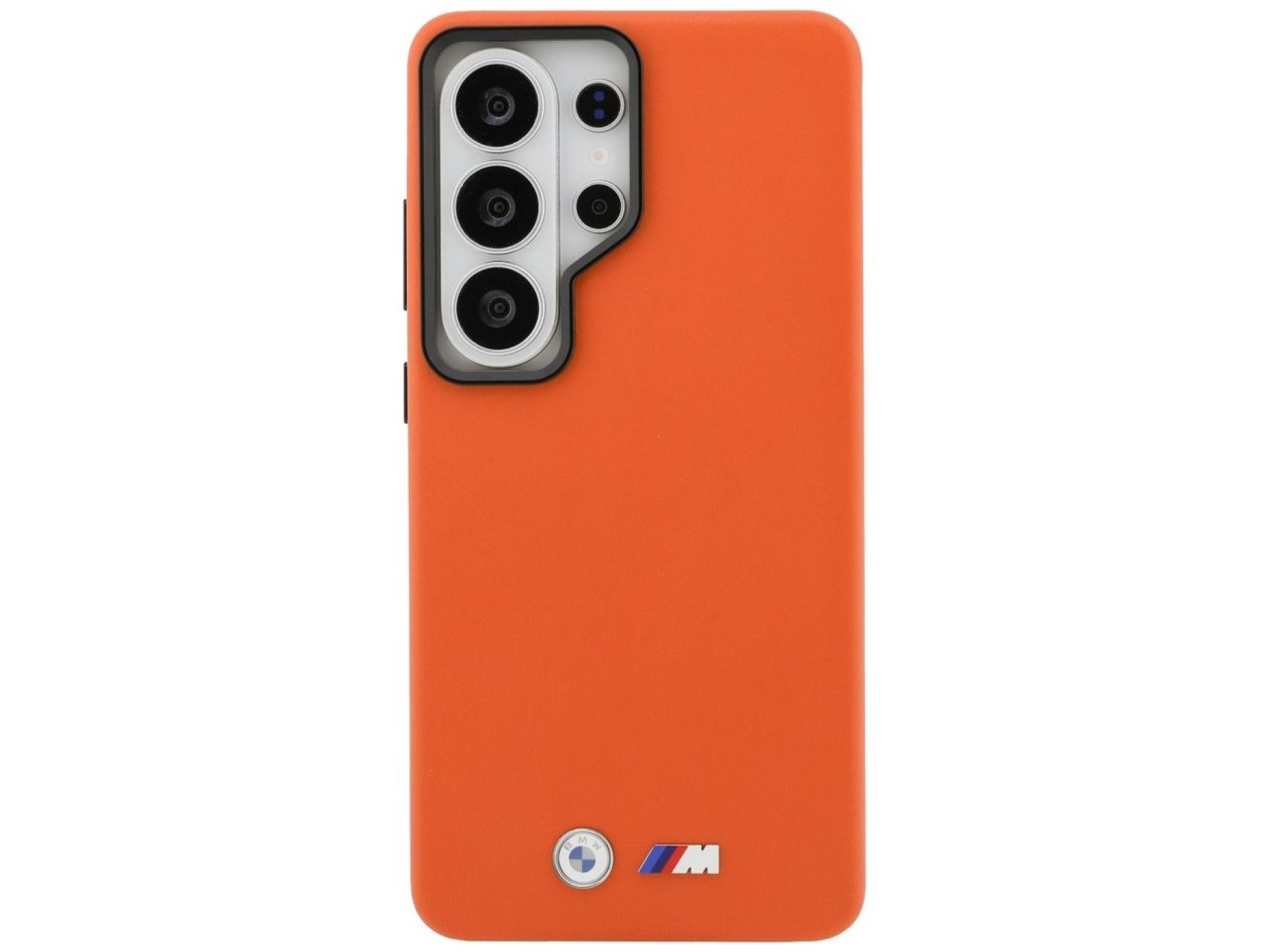 Capa MagSafe com logotipo BMW M em metal para Samsung Galaxy S26 Ultra - Laranja