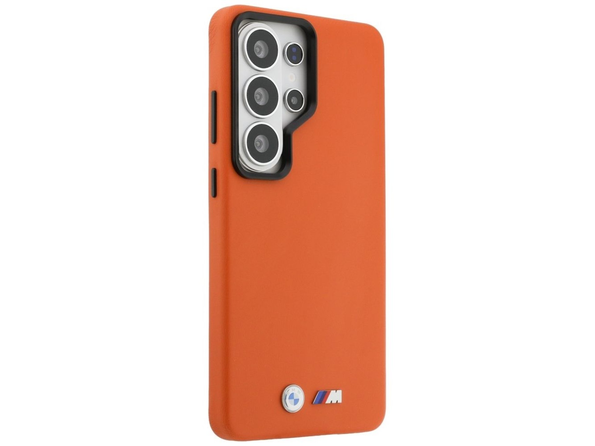 Capa MagSafe com logotipo BMW M em metal para Samsung Galaxy S26 Ultra - Laranja