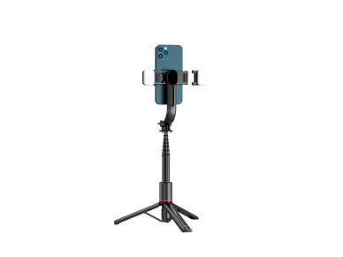 Bast�o de selfie Bluetooth Tech-Protect L05S com trip�, alcance de at� 105 cm e luz LED - Preto