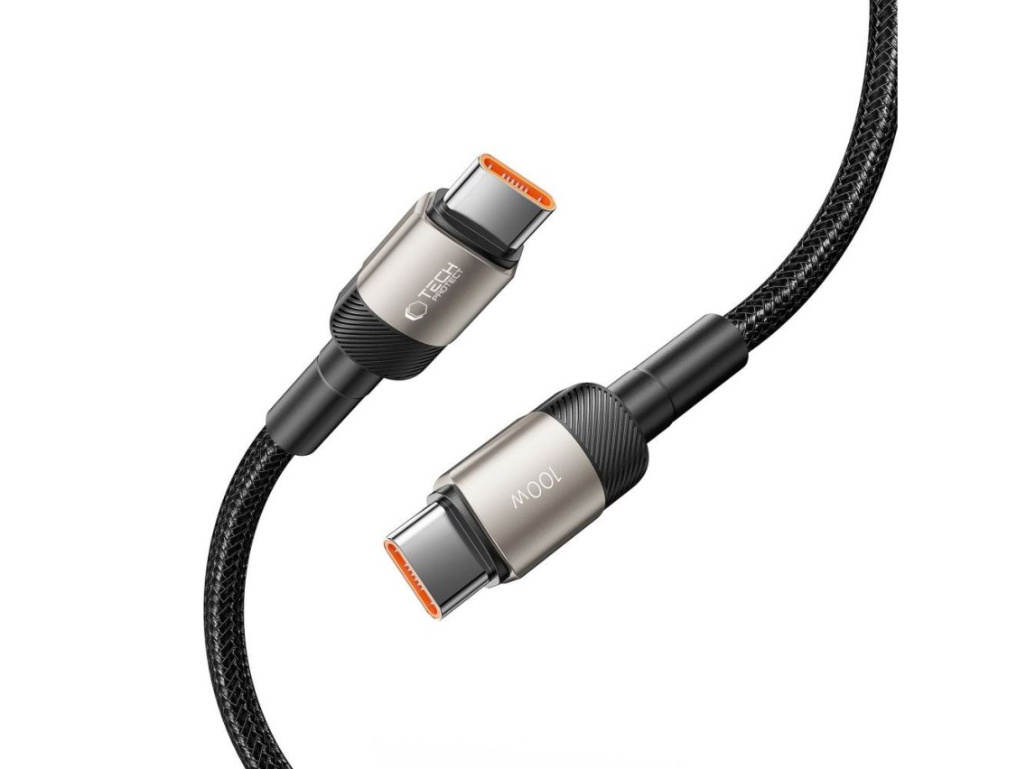 Tech-Protect UltraBoost Evo USB-C / USB-C PD cable 100W 5A 1m - titanium