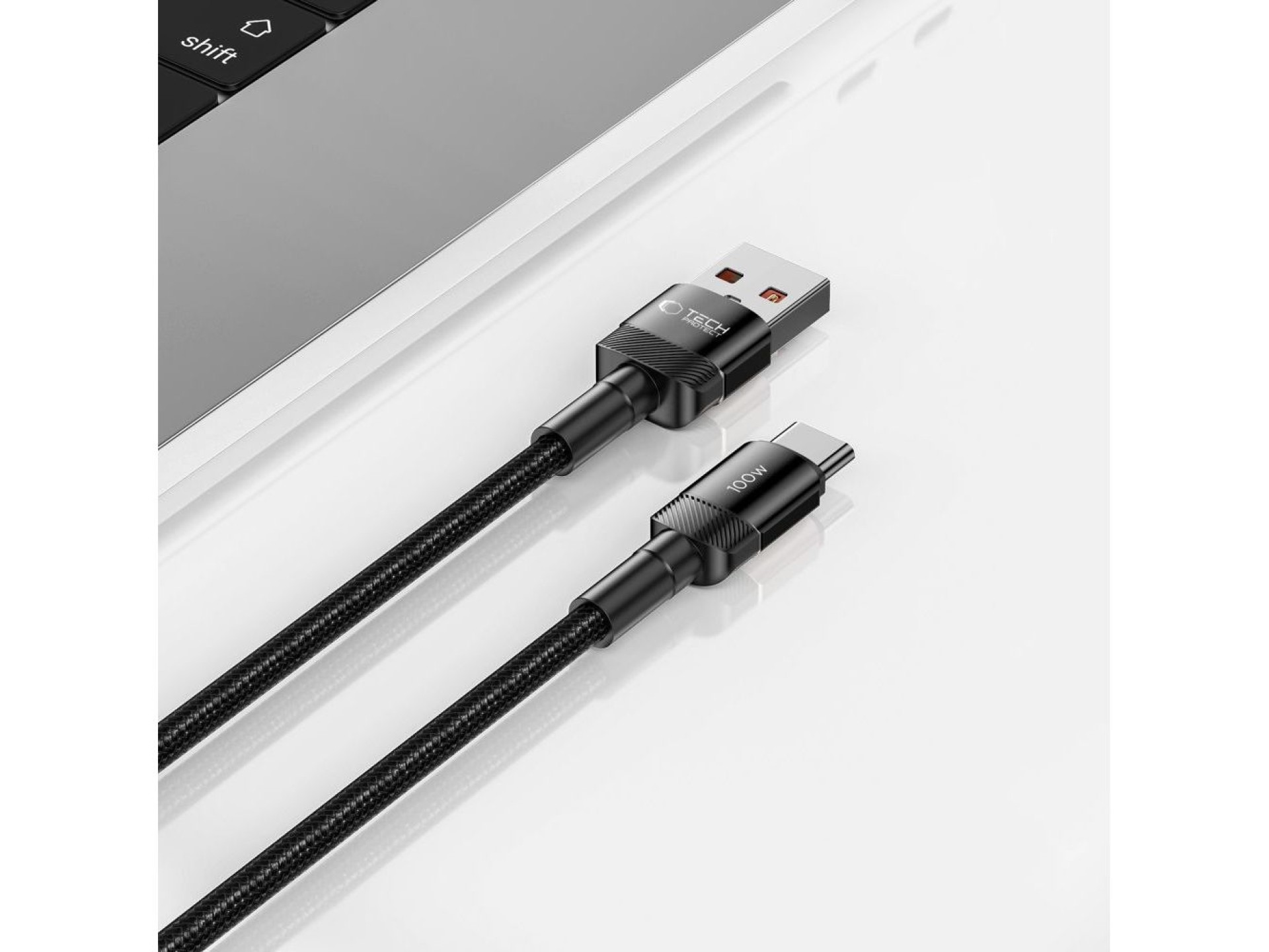 Tech-Protect UltraBoost Evo USB-C / USB-A cable 100W 5A 0.5m - black