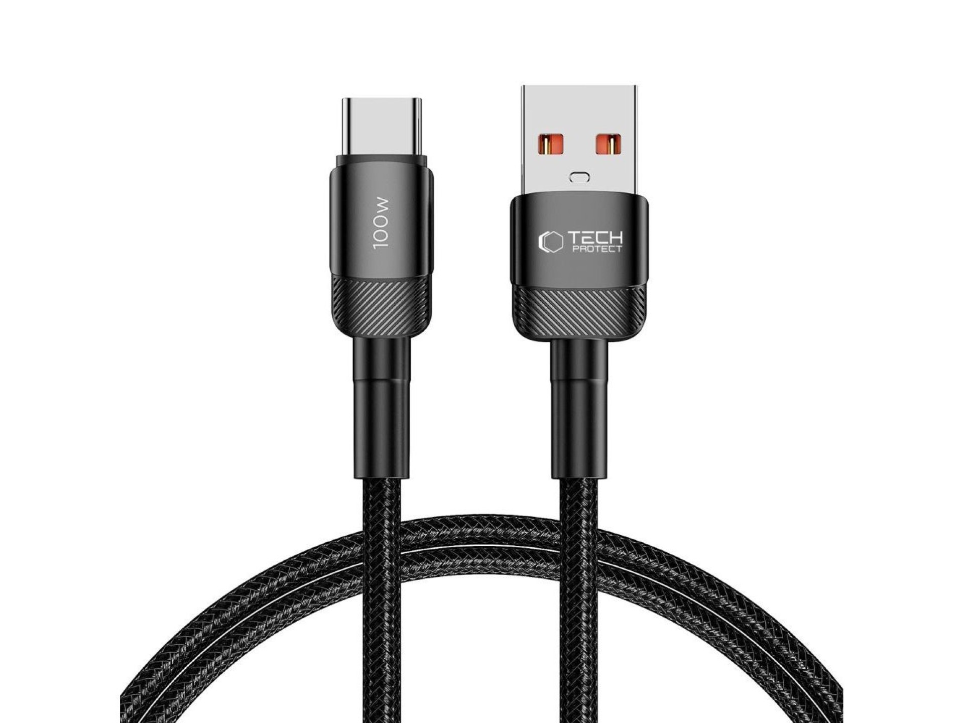 Cable Tech-Protect UltraBoost Evo USB-C / USB-A 100W 5A 1m - negro