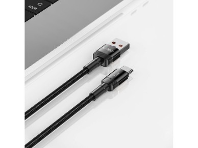 Tech-Protect UltraBoost Evo USB-C / USB-A cable 100W 5A 1m - black Tech-Protect UltraBoost Evo USB-C / USB-A cable 100W 5A 1m - black