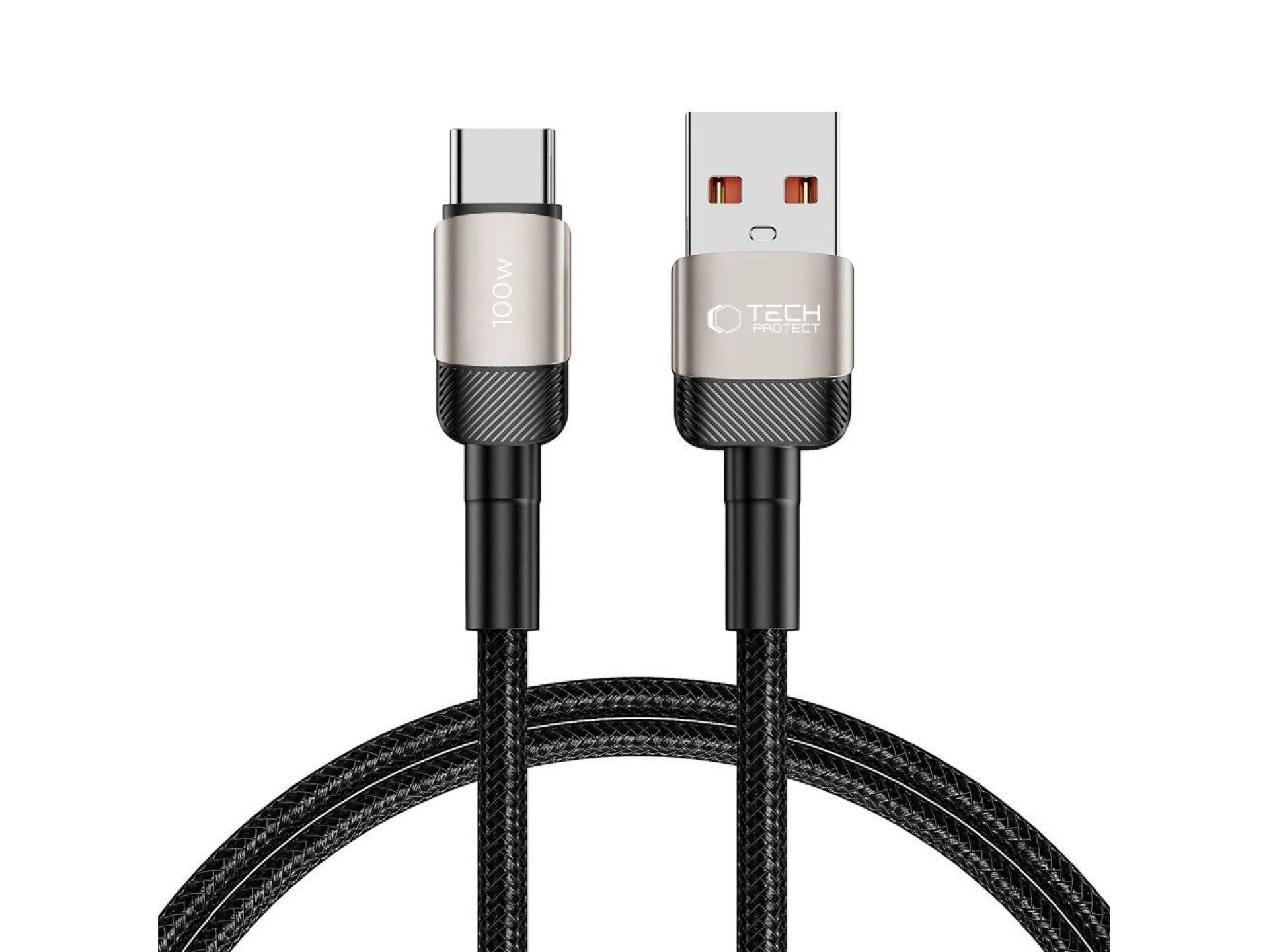 Tech-Protect UltraBoost Evo USB-C / USB-A cable 100W 5A 1m - titanium