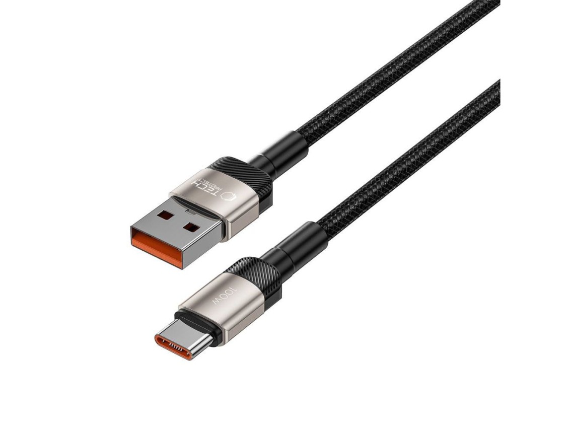 Tech-Protect UltraBoost Evo USB-C / USB-A cable 100W 5A 1m - titanium