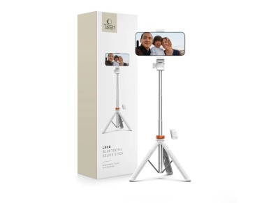 Bast�o de selfie Tech-Protect L03S Bluetooth com controle remoto, trip� de at� 148 cm e cabe�a de 18