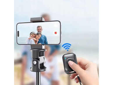 Bast�o de selfie Tech-Protect L03S Bluetooth com controle remoto, trip� de at� 148 cm e cabe�a de 18
