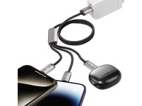 Cable Tech-Protect UltraBoost 3 en 1 USB-A - Lightning / USB-C / micro USB 3.5A 1m - gris Cable Tech-Protect UltraBoost 3 en 1 USB-A - Lightning / USB-C / micro USB 3.5A 1m - gris
