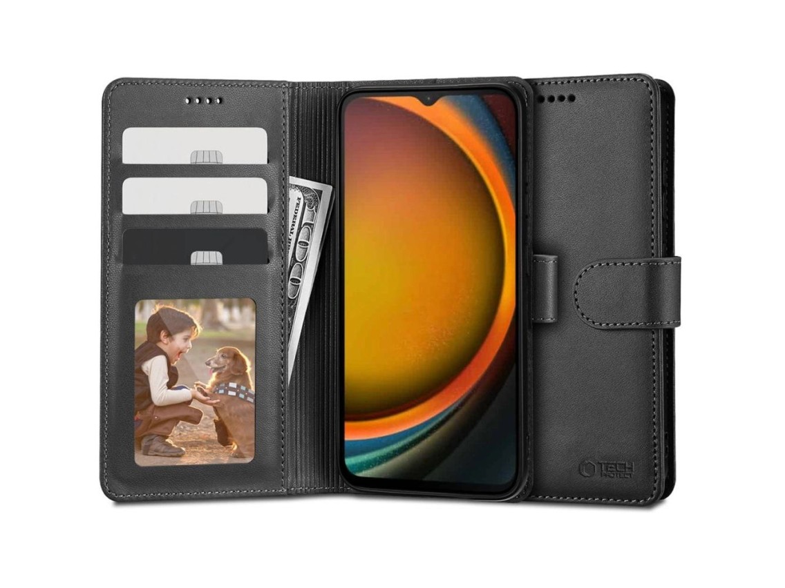 Tech-Protect Wallet Case for Samsung Galaxy XCover 7 - Black