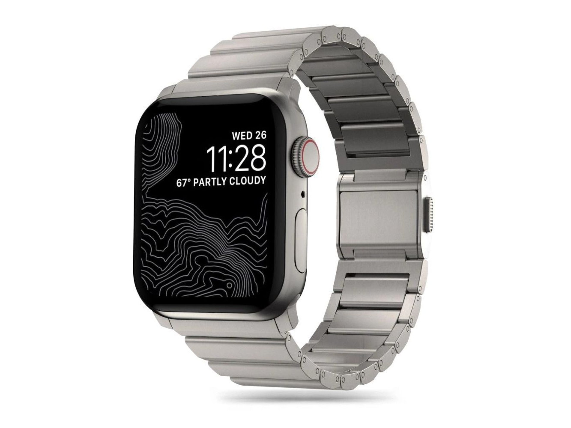 Pulseira Tech-Protect SteelBand para Apple Watch 4/5/6/7/8/9/SE/Ultra 1/2 (42/44/45/49 mm) - titânio