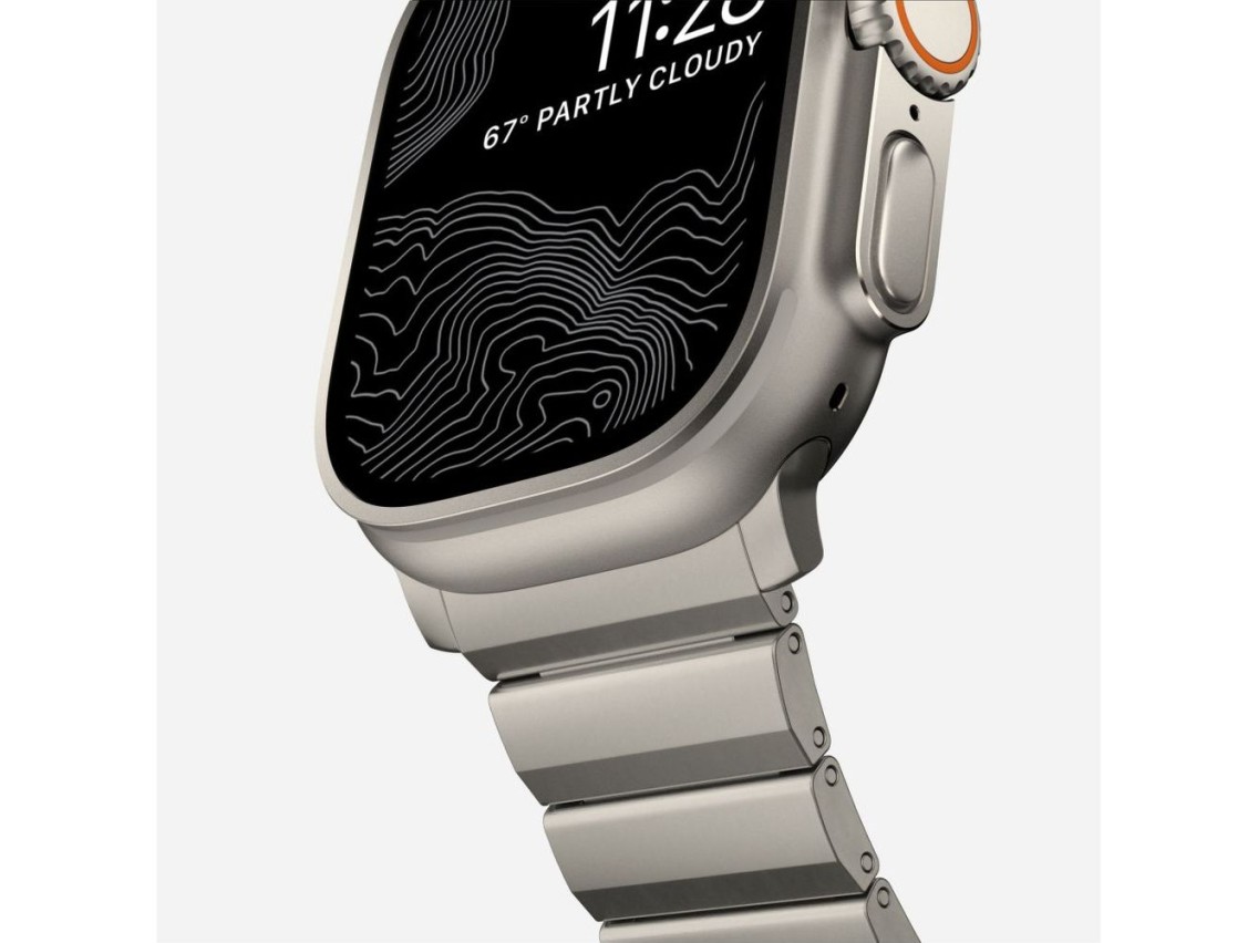 Pulseira Tech-Protect SteelBand para Apple Watch 4/5/6/7/8/9/SE/Ultra 1/2 (42/44/45/49 mm) - titânio