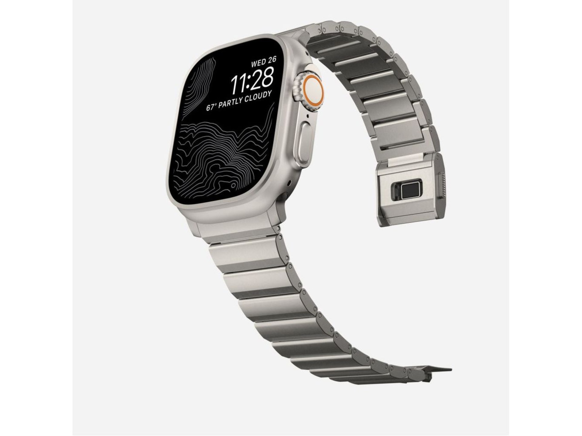 Pulseira Tech-Protect SteelBand para Apple Watch 4/5/6/7/8/9/SE/Ultra 1/2 (42/44/45/49 mm) - titânio