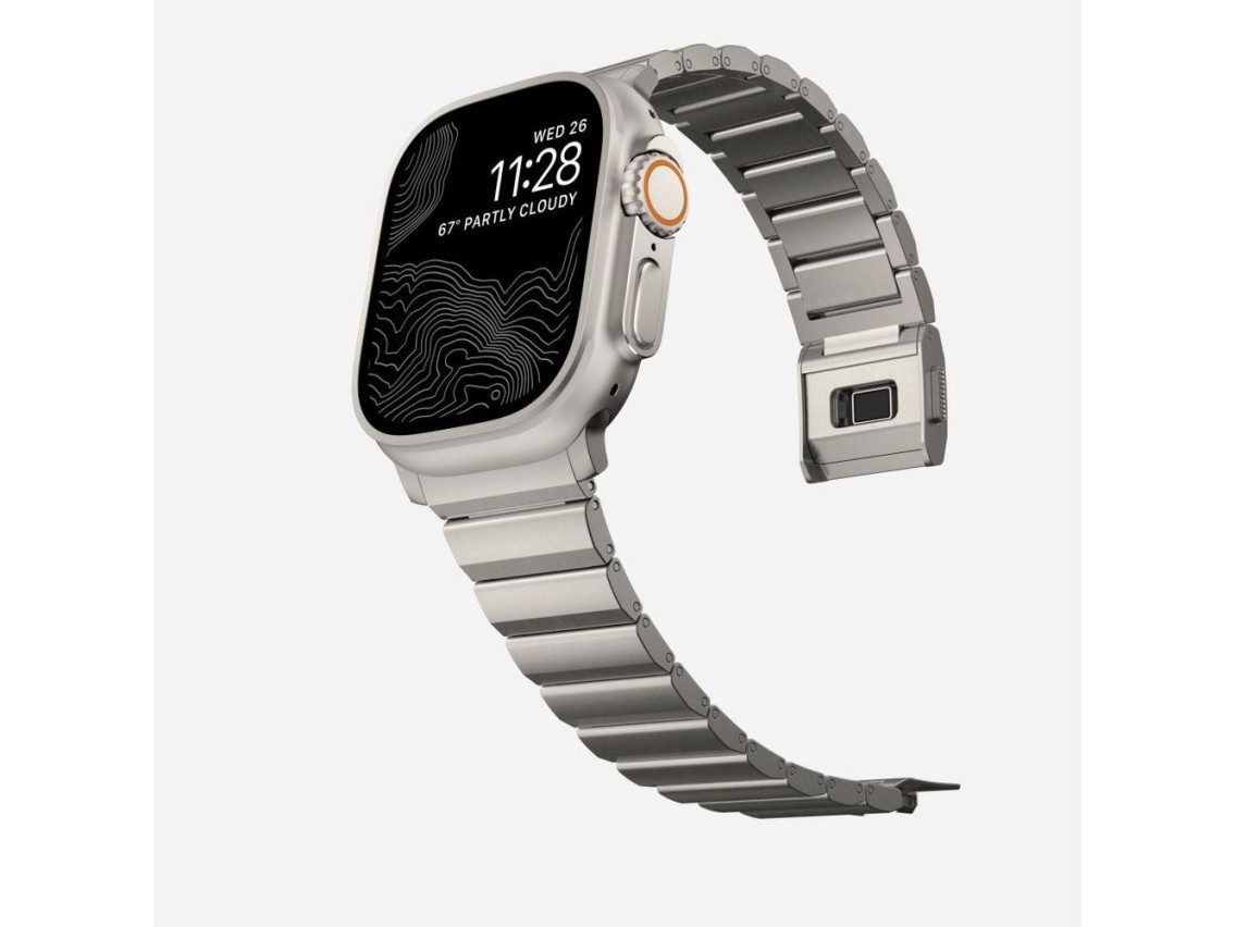 Pulseira Tech-Protect SteelBand para Apple Watch 4/5/6/7/8/9/SE/Ultra 1/2 (42/44/45/49 mm) - titânio