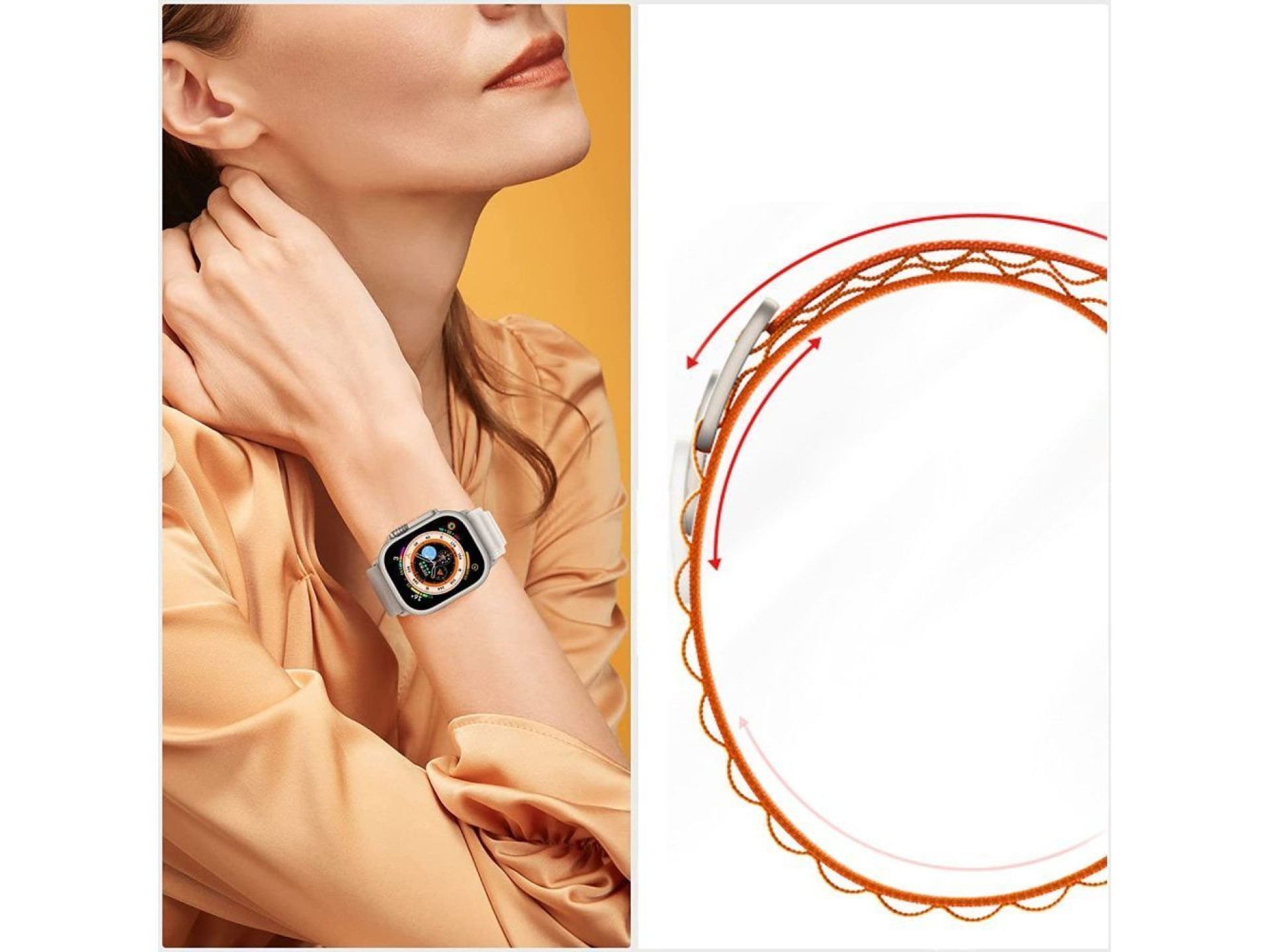 Tech-Protect Nylon Pro Strap for Apple Watch 4 / 5 / 6 / 7 / 8 / 9 / SE / Ultra 1 / 2 (42/44/45/49 m