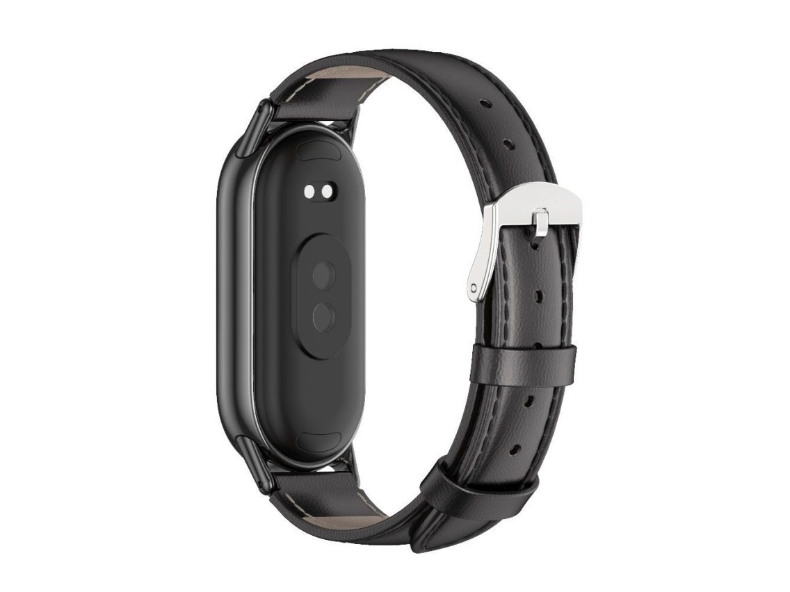 Correa Tech-Protect Leatherfit para Xiaomi Smart Band 8 / 8 NFC - negra