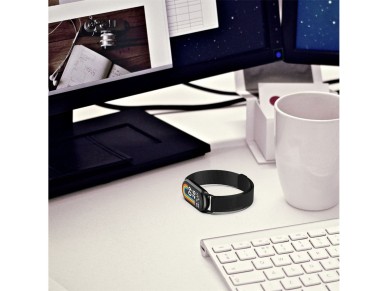 Pulseira Tech-Protect MilaneseBand para Xiaomi Smart Band 8/8 NFC - Preta