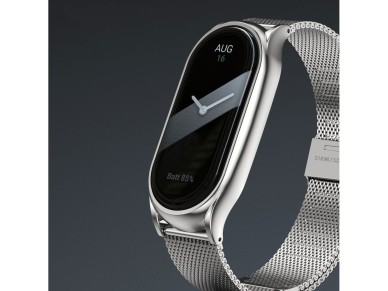Tech-Protect MilaneseBand Strap for Xiaomi Smart Band 8 / 8 NFC - Silver