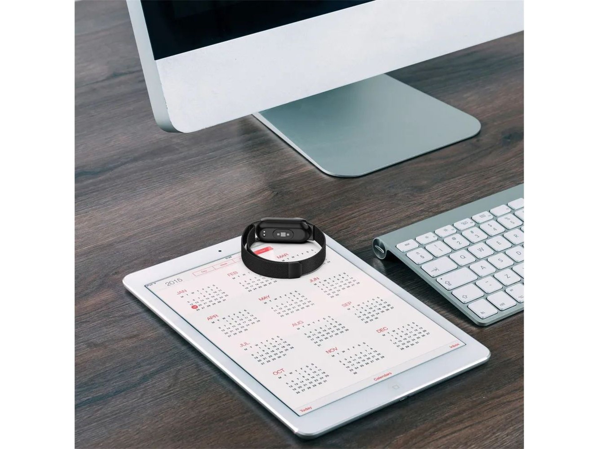 Pulseira Tech-Protect MilaneseBand para Xiaomi Smart Band 8/8 NFC - Preta