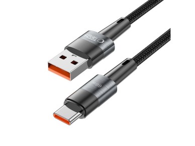 Cabo USB-C/USB-C Tech-Protect UltraBoost 66W 6A 1m - Cinza