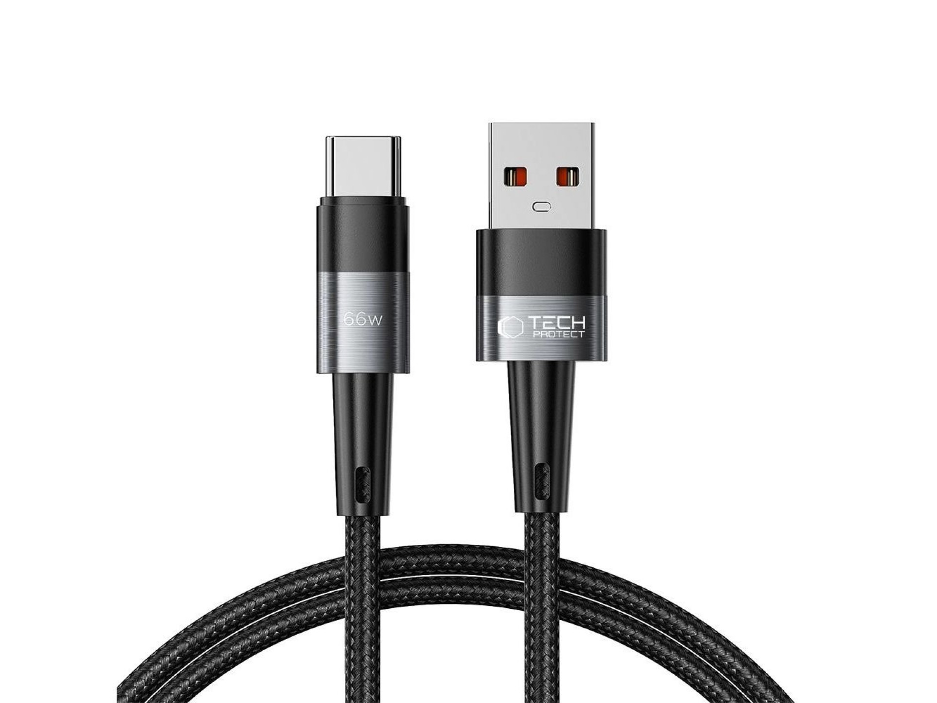 Cabo USB-C/USB-C Tech-Protect UltraBoost 66W 6A 1m - Cinza