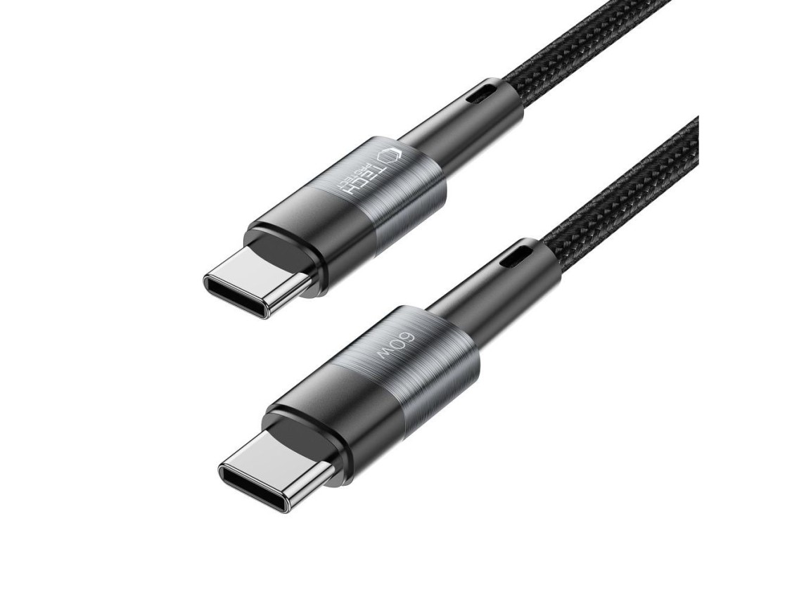 Cabo Tech-Protect UltraBoost USB-C / USB-C PD 60W 3A 2m - cinza