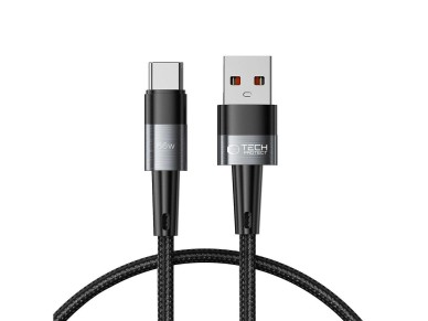 Cabo Tech-Protect UltraBoost USB-C/USB-A 66W 6A 0,25m - Cinza