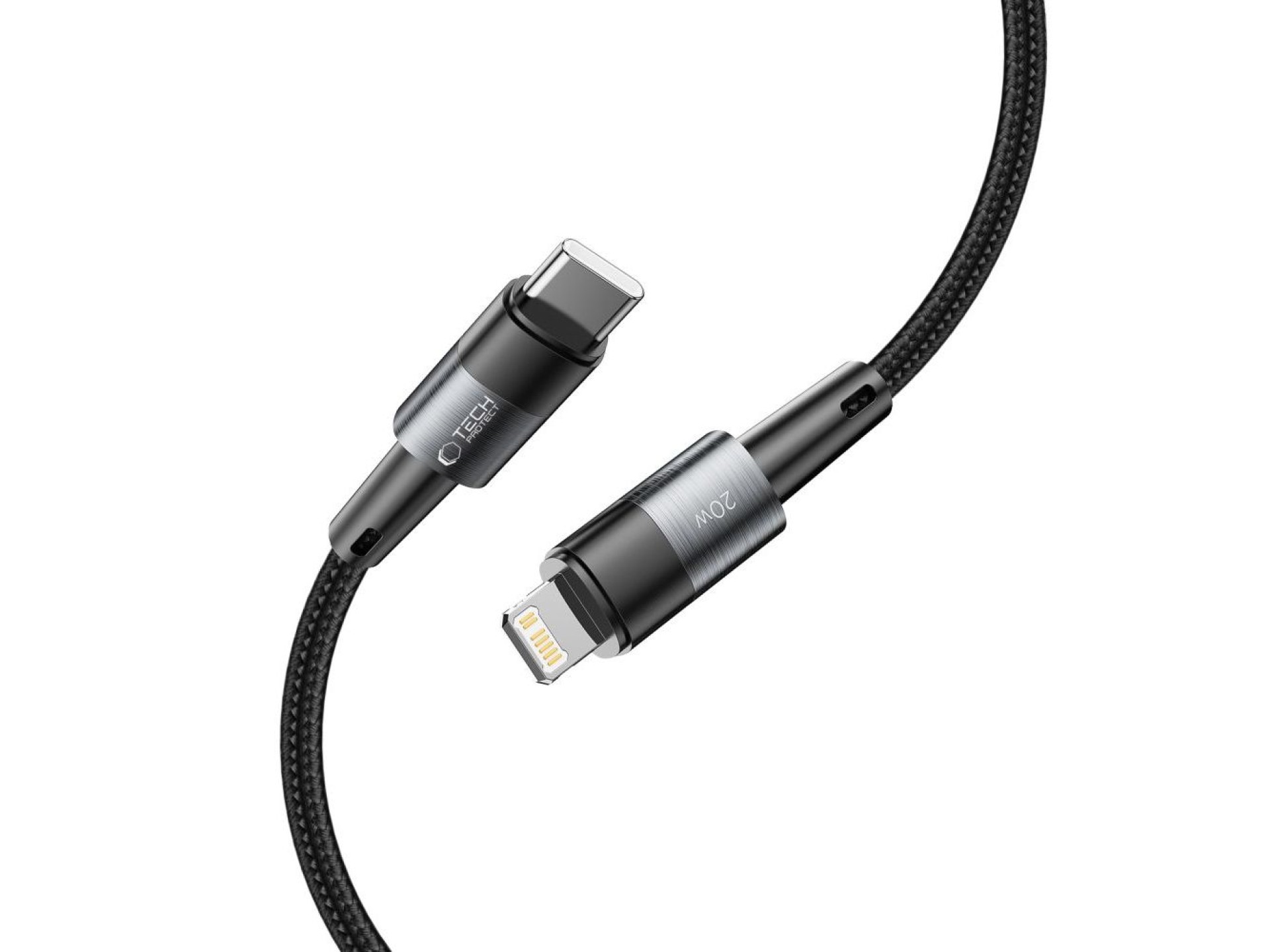 Tech-Protect UltraBoost Lightning / USB-C PD 20W 3A 2m cable - gray