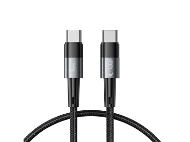 Cable Tech-Protect UltraBoost USB-C / USB-C PD de 60 W y 3 A, 0,25 m - Gris