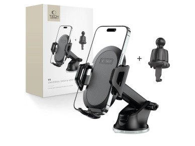 Tech-Protect V5 Car Phone Holder for Cockpit/Air Vent - Black Tech-Protect V5 Car Phone Holder for Cockpit/Air Vent - Black