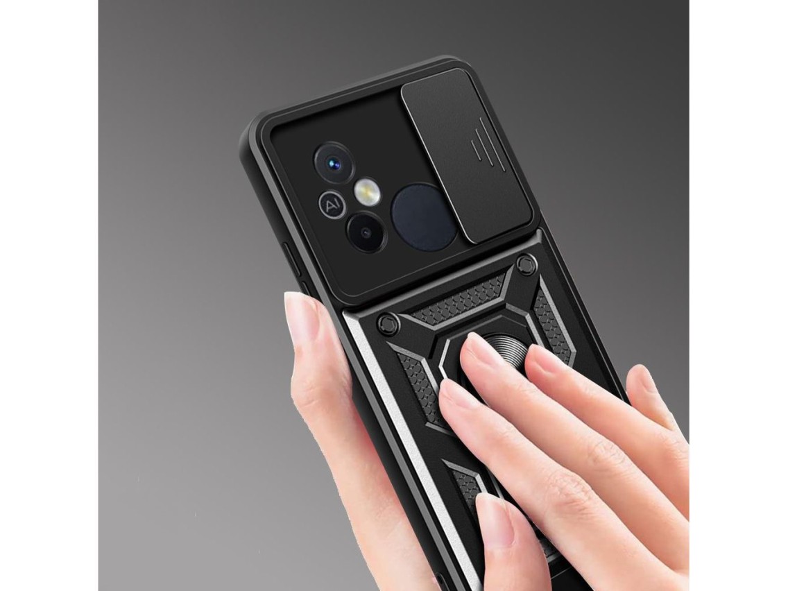 Tech-Protect CamShield Pro Case for Xiaomi Redmi 12C - Black