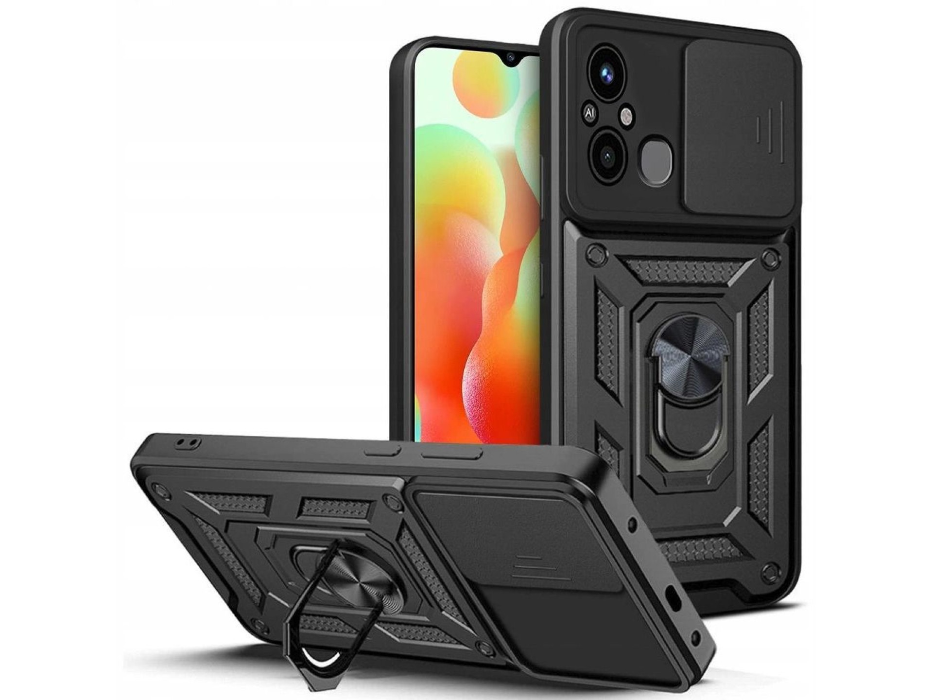Tech-Protect CamShield Pro Case for Xiaomi Redmi 12C - Black