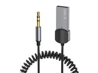 Adaptador de �udio Tech-Protect UltraBoost mini jack 3,5 mm (macho) / Bluetooth - cinza