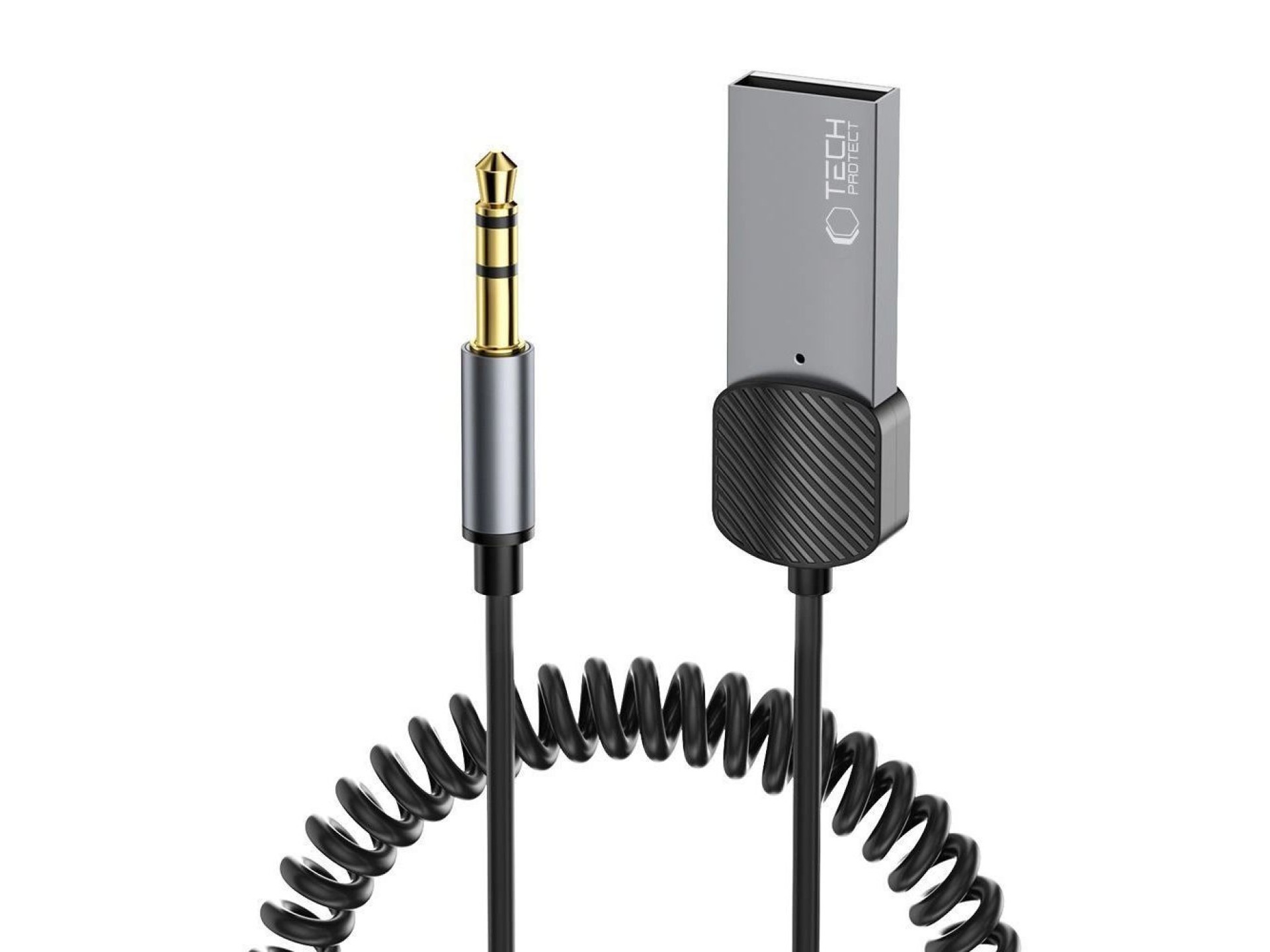 Tech-Protect UltraBoost audio adapter mini jack 3.5mm (male) / Bluetooth - gray