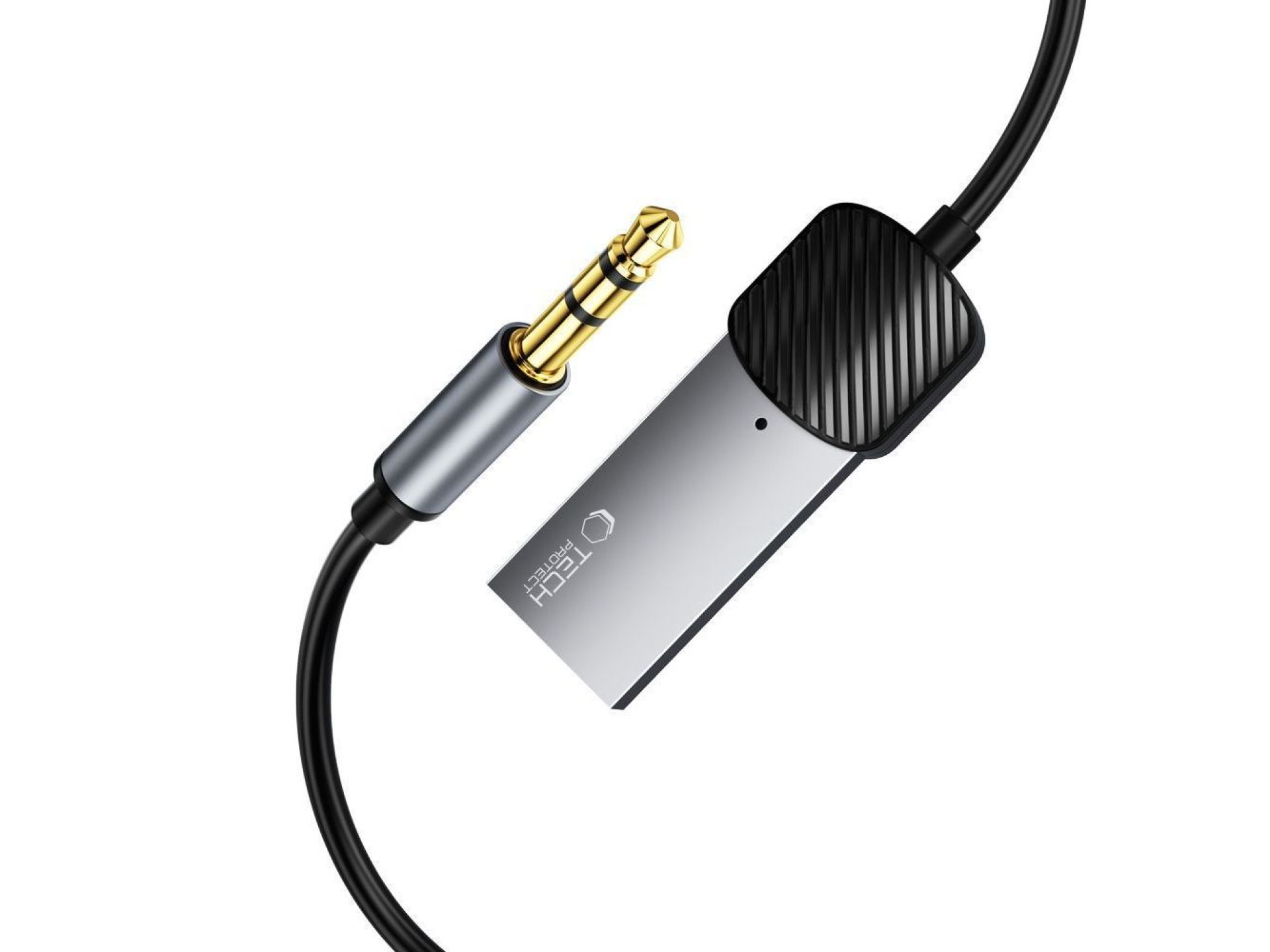 Tech-Protect UltraBoost audio adapter mini jack 3.5mm (male) / Bluetooth - gray