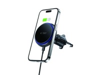 Suporte para celular veicular Tech-Protect MM15W-V4 com carregador indutivo MagSafe de 15 W para saí Suporte para celular veicular Tech-Protect MM15W-V4 com carregador indutivo MagSafe de 15 W para saí