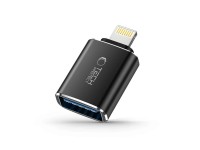 Tech-Protect UltraBoost Lightning (Male) / USB-A (Female) OTG Adapter - Black