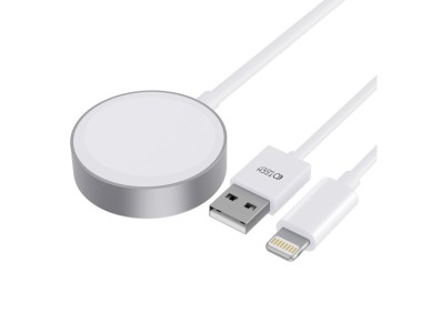 Carregador magnético Tech-Protect UltraBoost 2 em 1 com cabos USB-C/Lightning para Apple Watch de 1, Carregador magnético Tech-Protect UltraBoost 2 em 1 com cabos USB-C/Lightning para Apple Watch de 1,